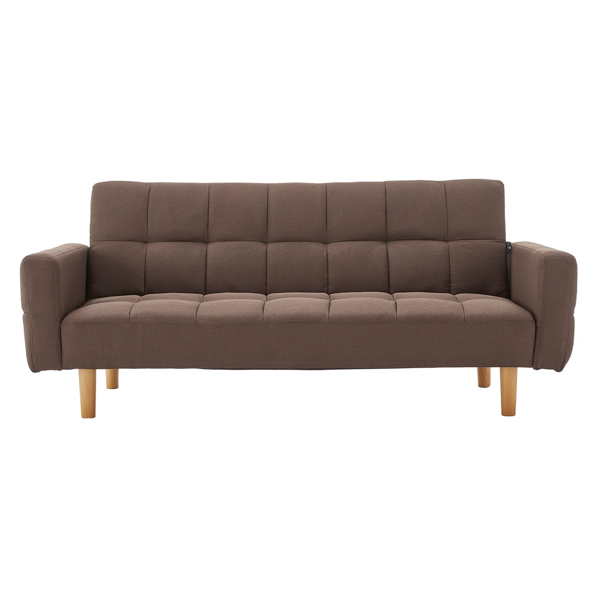 Durable 3-Seater Fabric Sofa Bed with Wooden Frame - Sarantino