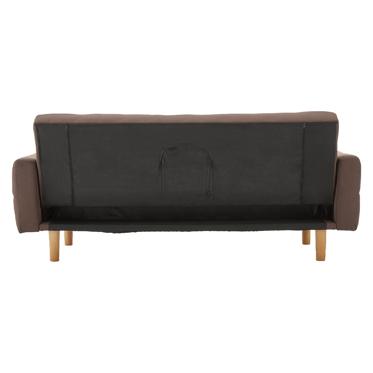 Durable 3-Seater Fabric Sofa Bed with Wooden Frame - Sarantino