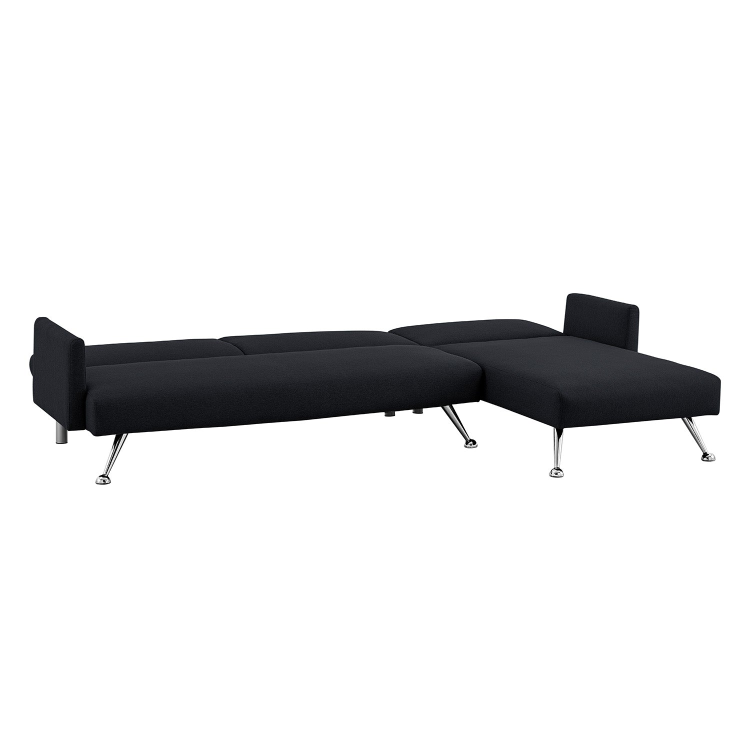 Premium Sofa Bed w/ Chaise, Adjustable Backrest & Pillows