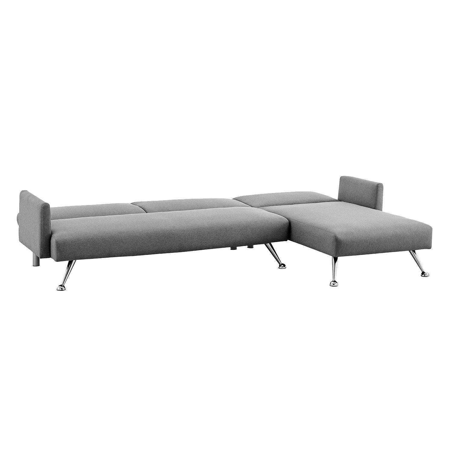 Premium Dark Grey 3-Seater Corner Sofa Bed with Pillows