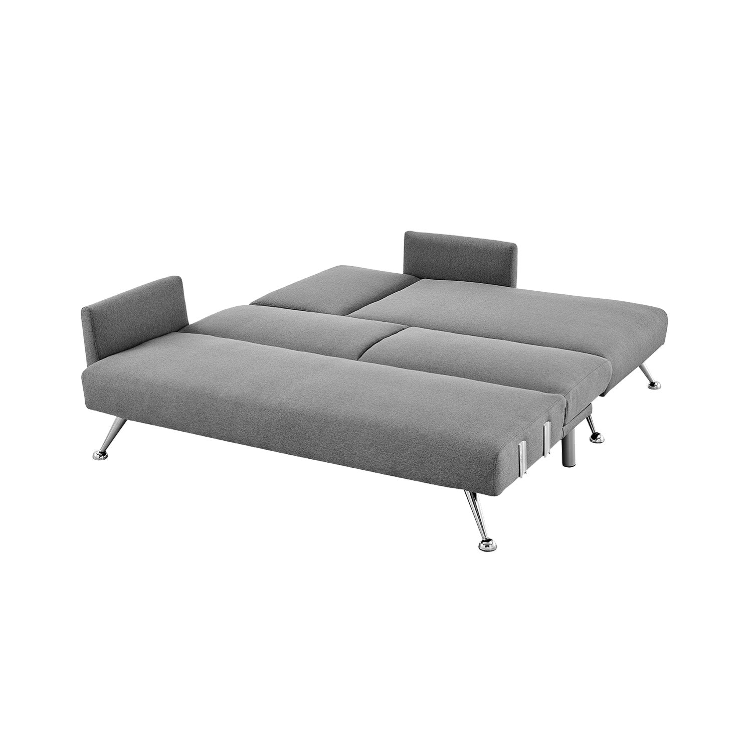 Premium Dark Grey 3-Seater Corner Sofa Bed with Pillows