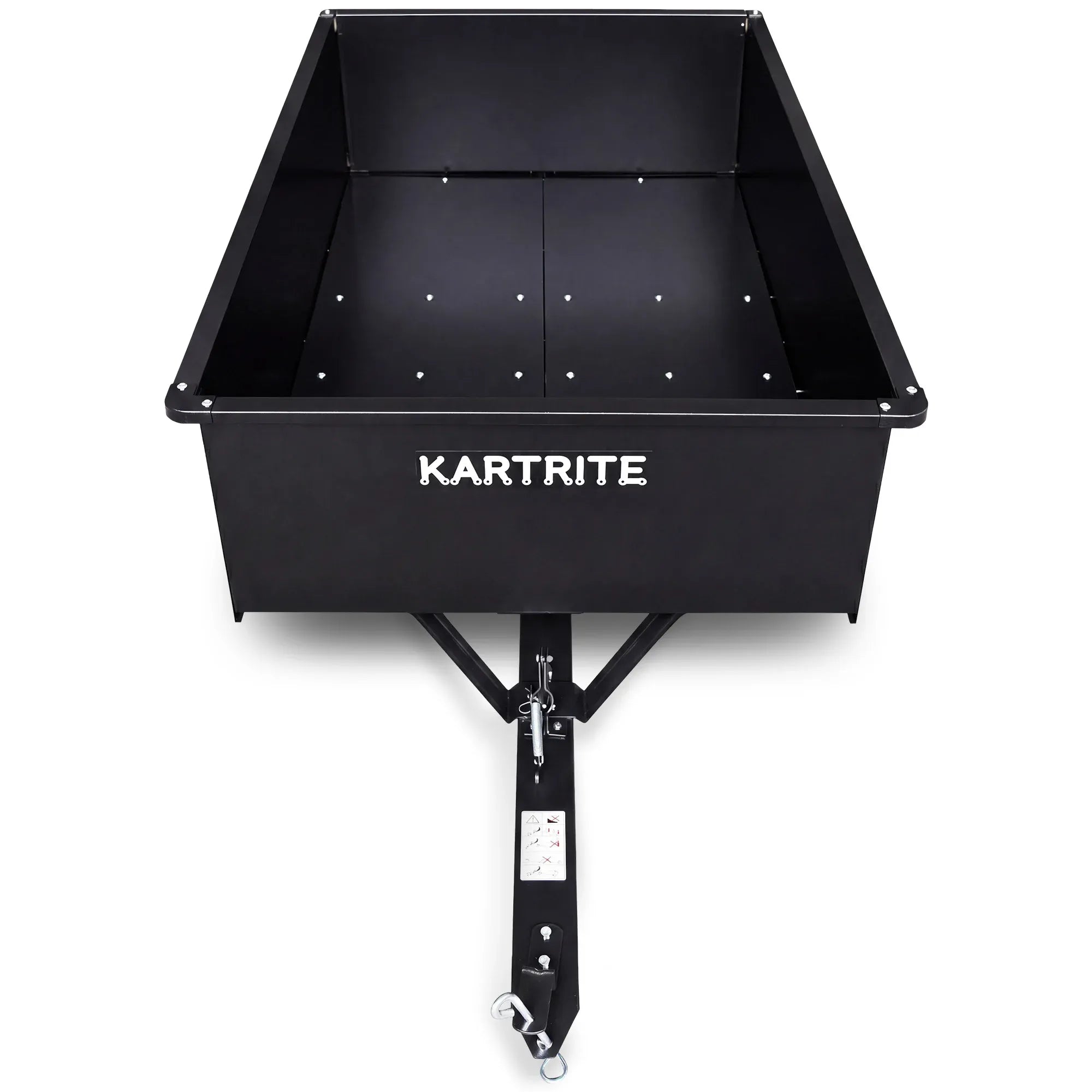 Kartrite 816kg Heavy-Duty Steel Dump Cart with Quick-Release Dumping Handle