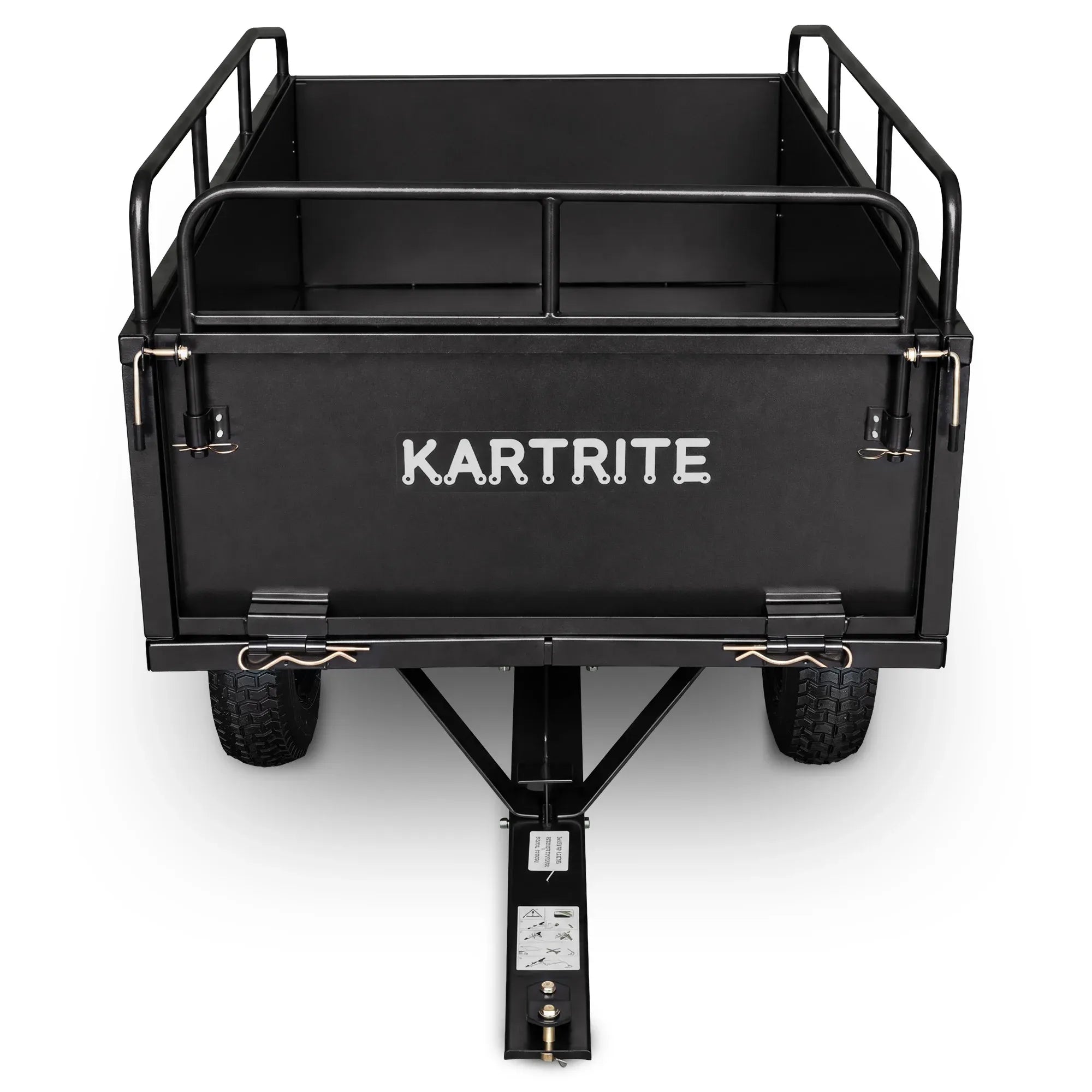 Kartrite 430kg Heavy Duty Steel Dump Cart with Foot Pedal Dumping System