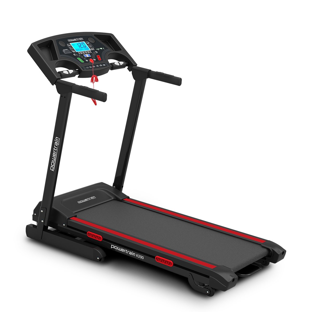 Foldable Electric Treadmill with 15 Levels Incline, 5in LCD - Powertrain