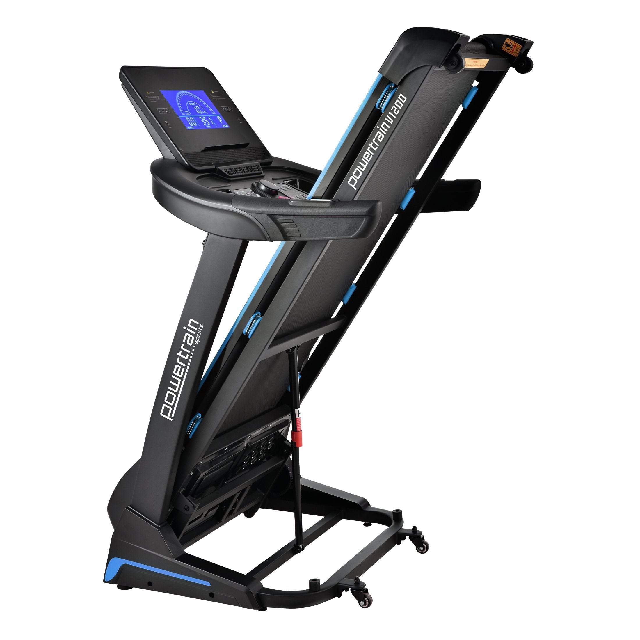 Shock-Absorbing V1200 Treadmill with Auto Incline, LCD Screen