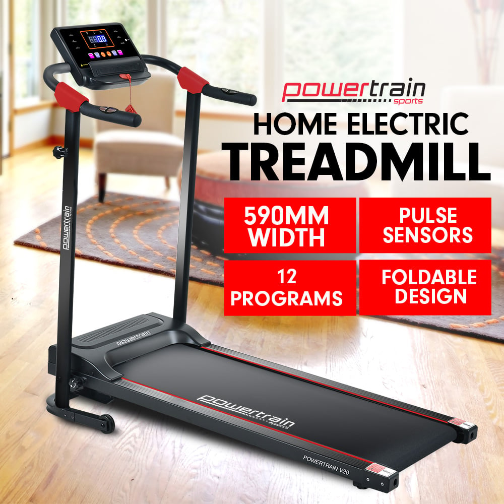 Foldable Treadmill with 12 Programs & MP3 - Powertrain V20