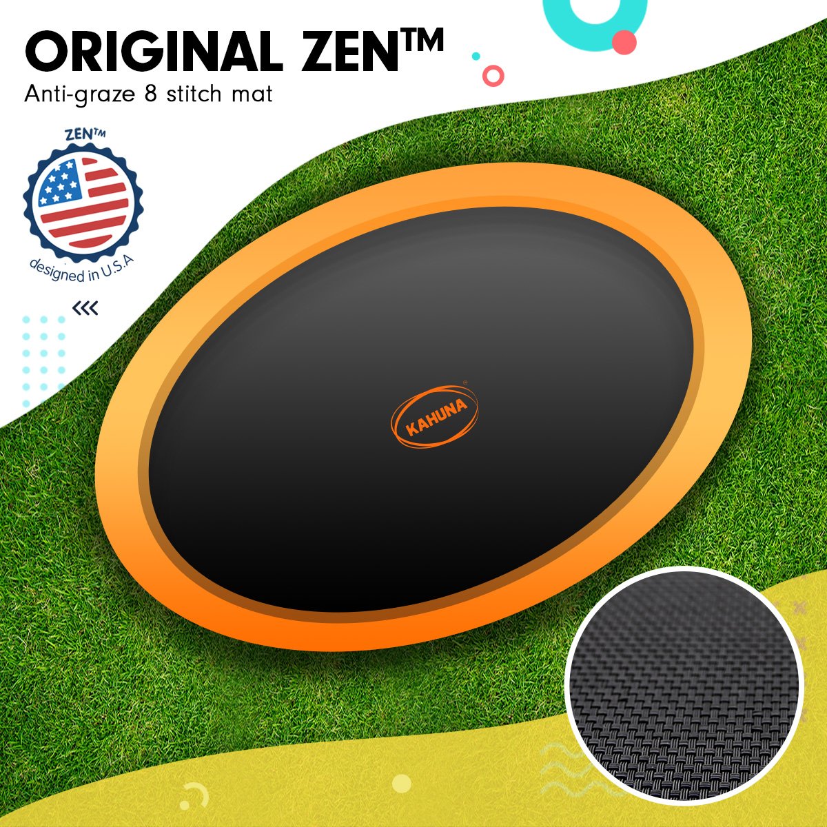 Kahuna 8x14ft Oval Trampoline Outdoor Orange
