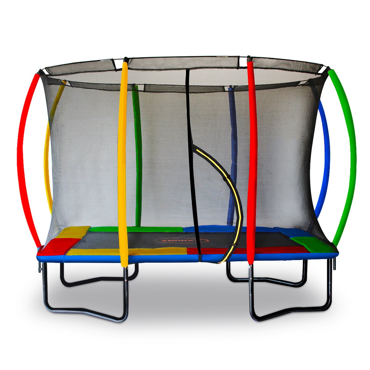 Heavy-Duty Rectangular Trampoline 6x9ft with Safety Net - Kahuna