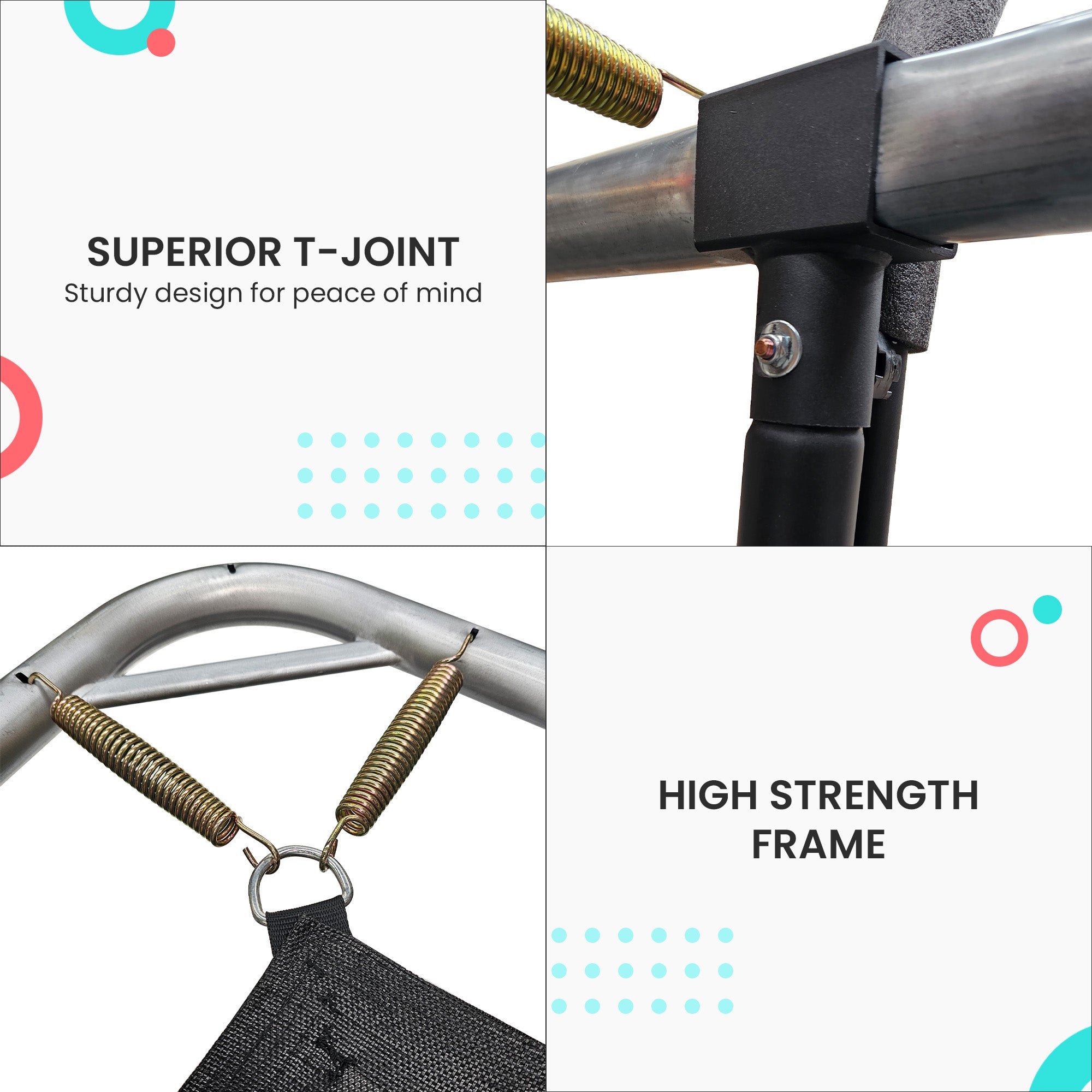 Kahuna 6 ft x 9 ft Rectangular Outdoor Trampoline - Orange