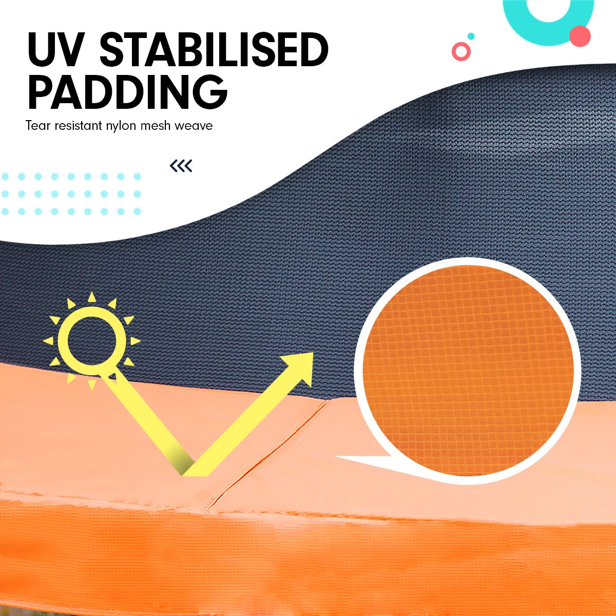 UV-Stabilised 6ft Orange Trampoline Basketball Set – Kahuna