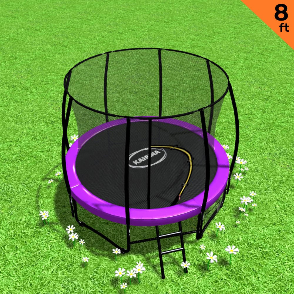 UV-Stabilised 8ft Trampoline Set with Safety Net & Ladder, Kahuna