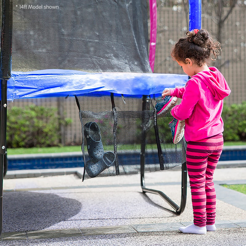 8ft Heavy-Duty Outdoor Kids Trampoline with Safety Net & Hoop - Kahuna