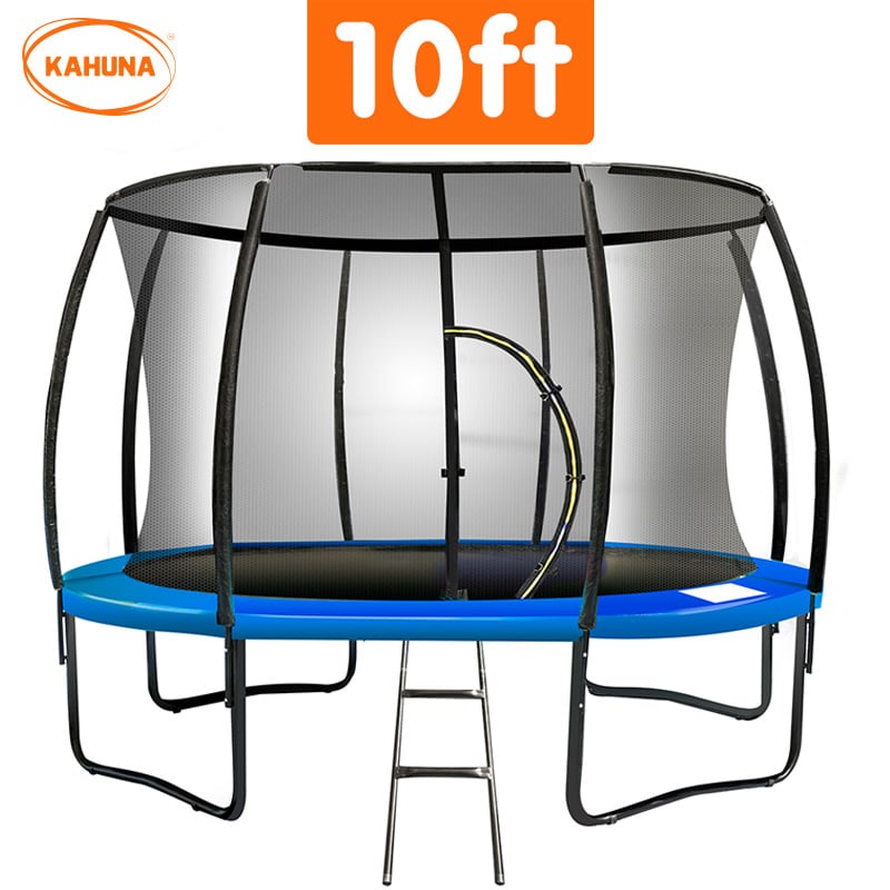 Heavy Duty 10ft Trampoline with Ladder, Safety Net | Kahuna