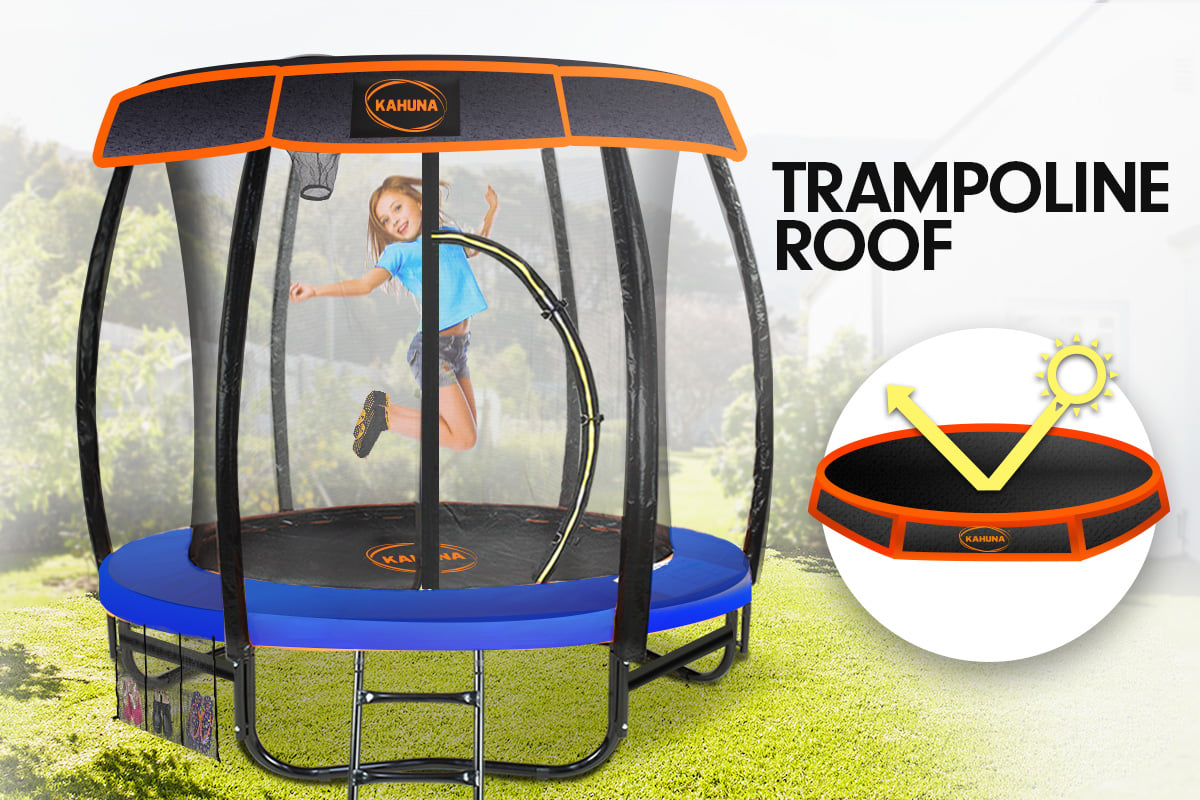 Heavy Duty 10ft Trampoline with Ladder, Safety Net | Kahuna