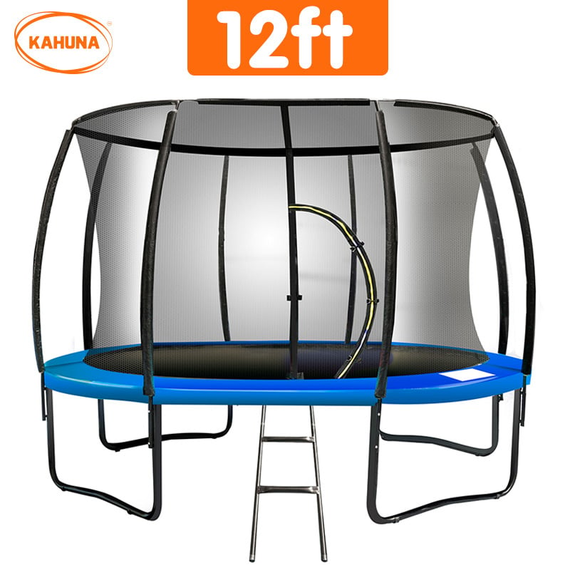 12ft UV-Free Steel Trampoline Set with Net, Ladder - Kahuna