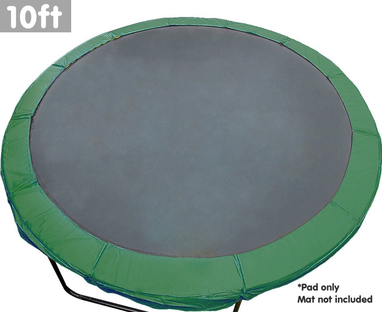 Weatherproof 10ft Trampoline Spring Pad with Foam - Powertrain