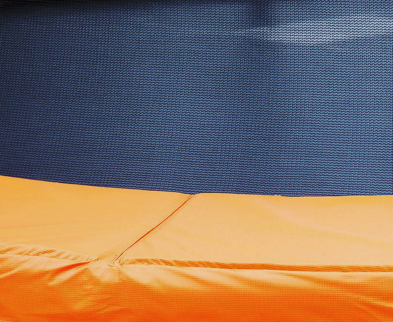 Durable 14ft UV-Proof Trampoline Pad with Foam - Orange Powertrain