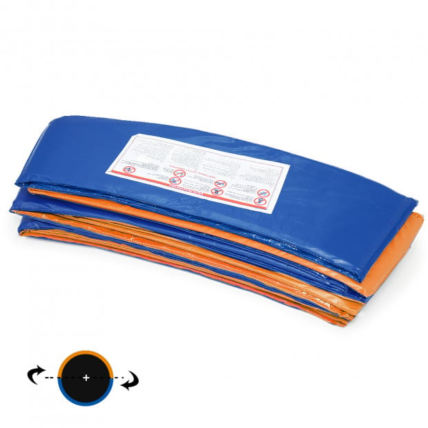 Weatherproof 12ft Trampoline Replacement Pad - Orange/Blue