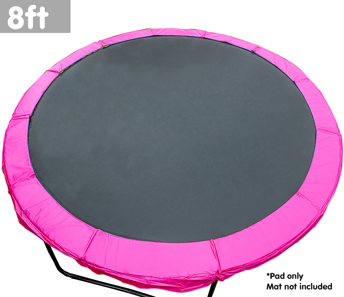 8ft UV Proof Pink Trampoline Pad, 15mm Foam - Powertrain