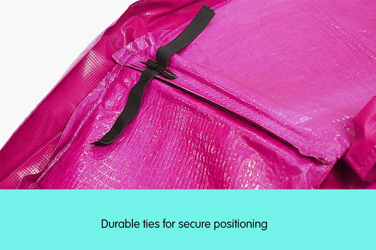 8ft UV Proof Pink Trampoline Pad, 15mm Foam - Powertrain