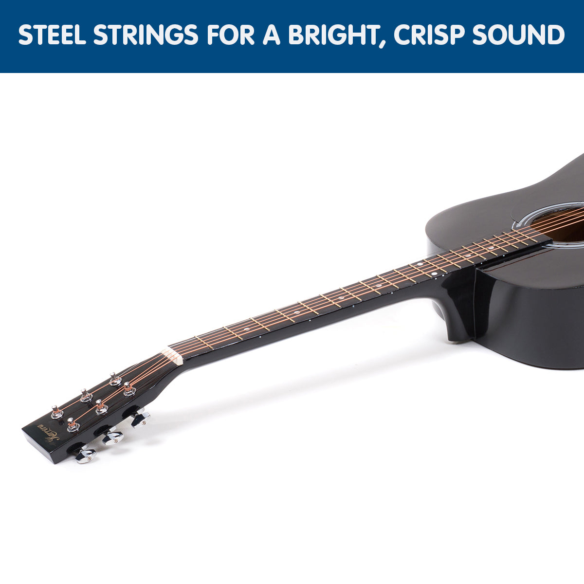 41in Steel-String Acoustic Guitar w/ Bonus Set - Karrera