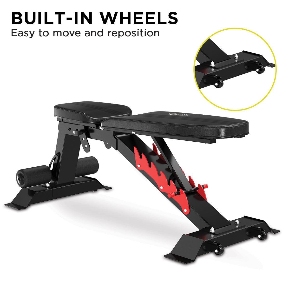 Heavy-Duty Adjustable Dumbbell Bench, 200kg Capacity