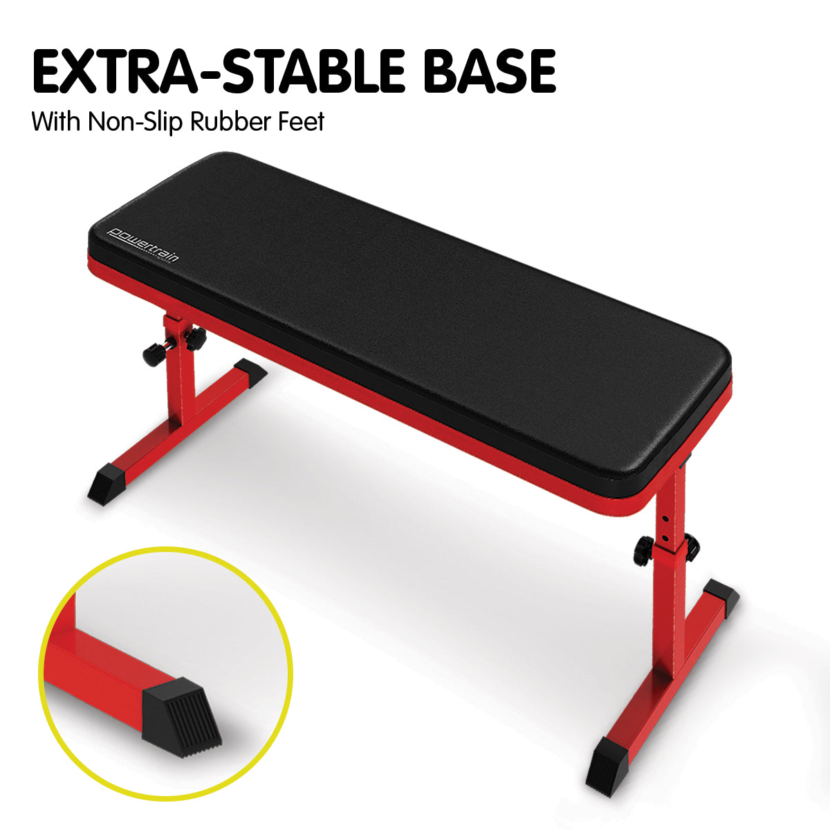 Height-Adjustable Weight Bench, 100kg Capacity, Steel Frame