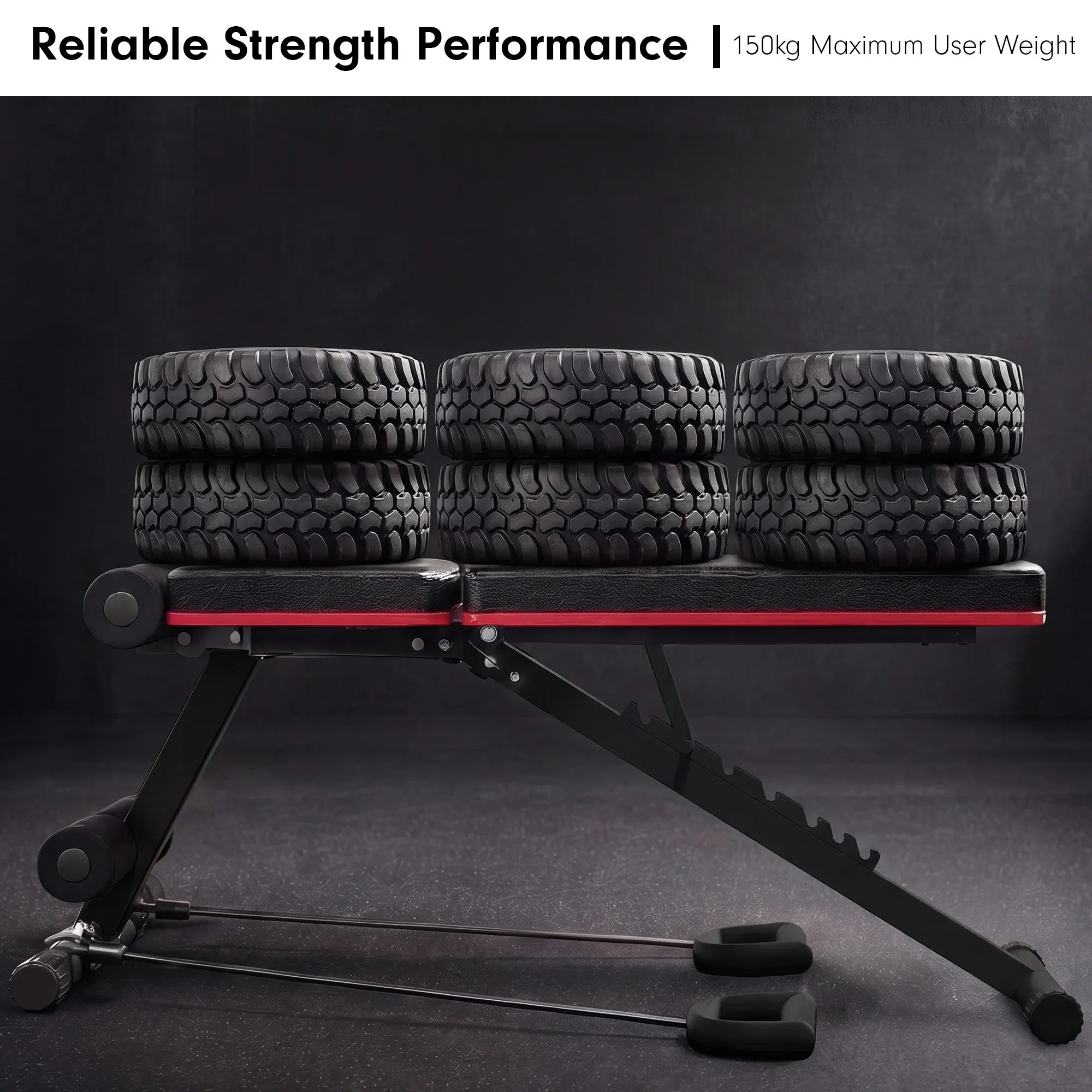 Powertrain Adjustable Weight Bench with Incline Decline And 7 Backrest Positions