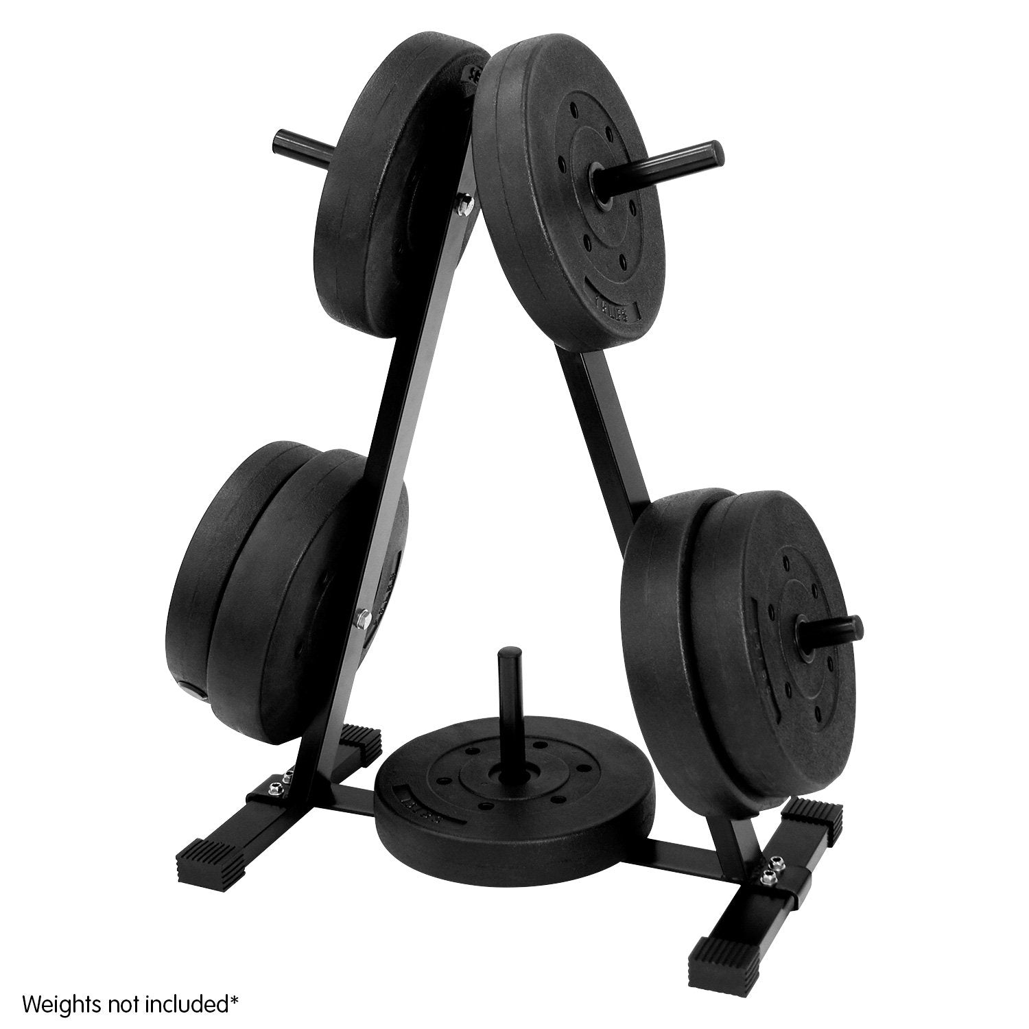 Steel A-Frame Weight Plates Storage Rack, 200kg Cap Powertrain