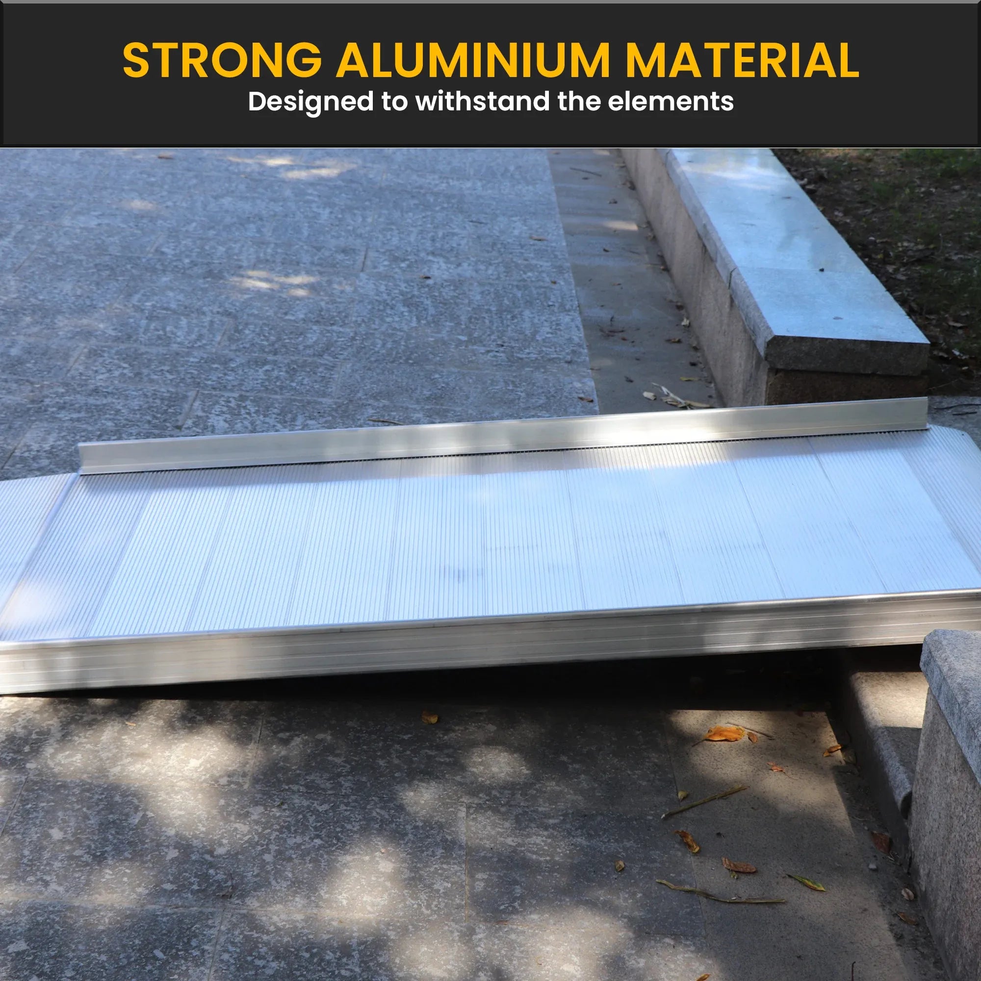 Kartrite 6ft Portable Aluminium Mobility Threshold Access Wheelchair Ramp