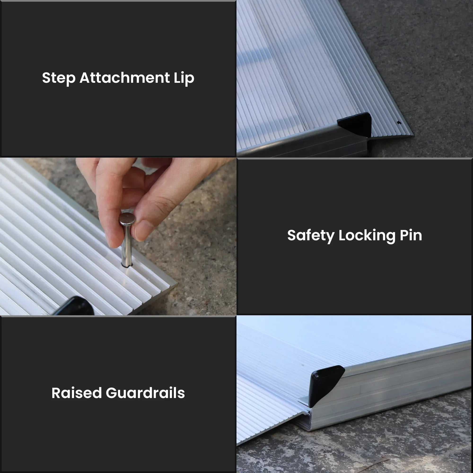 Kartrite 6ft Portable Aluminium Mobility Threshold Access Wheelchair Ramp