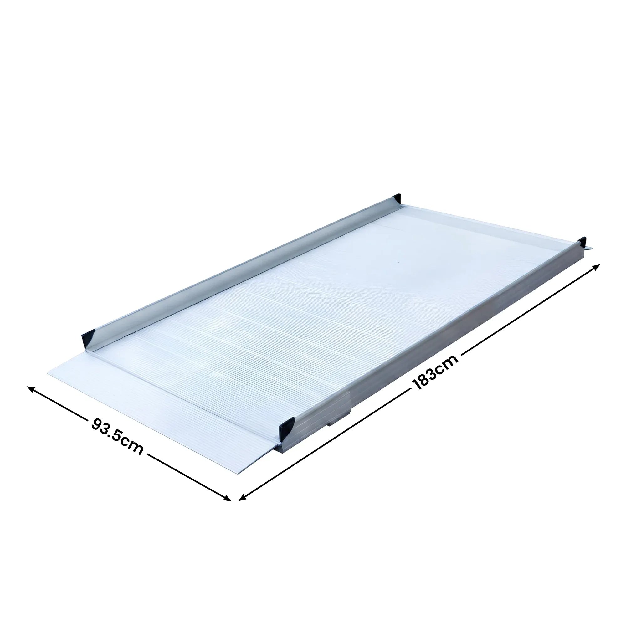 Kartrite 6ft Aluminium Wheelchair Ramp Non Slip Surface 386kg Capacity