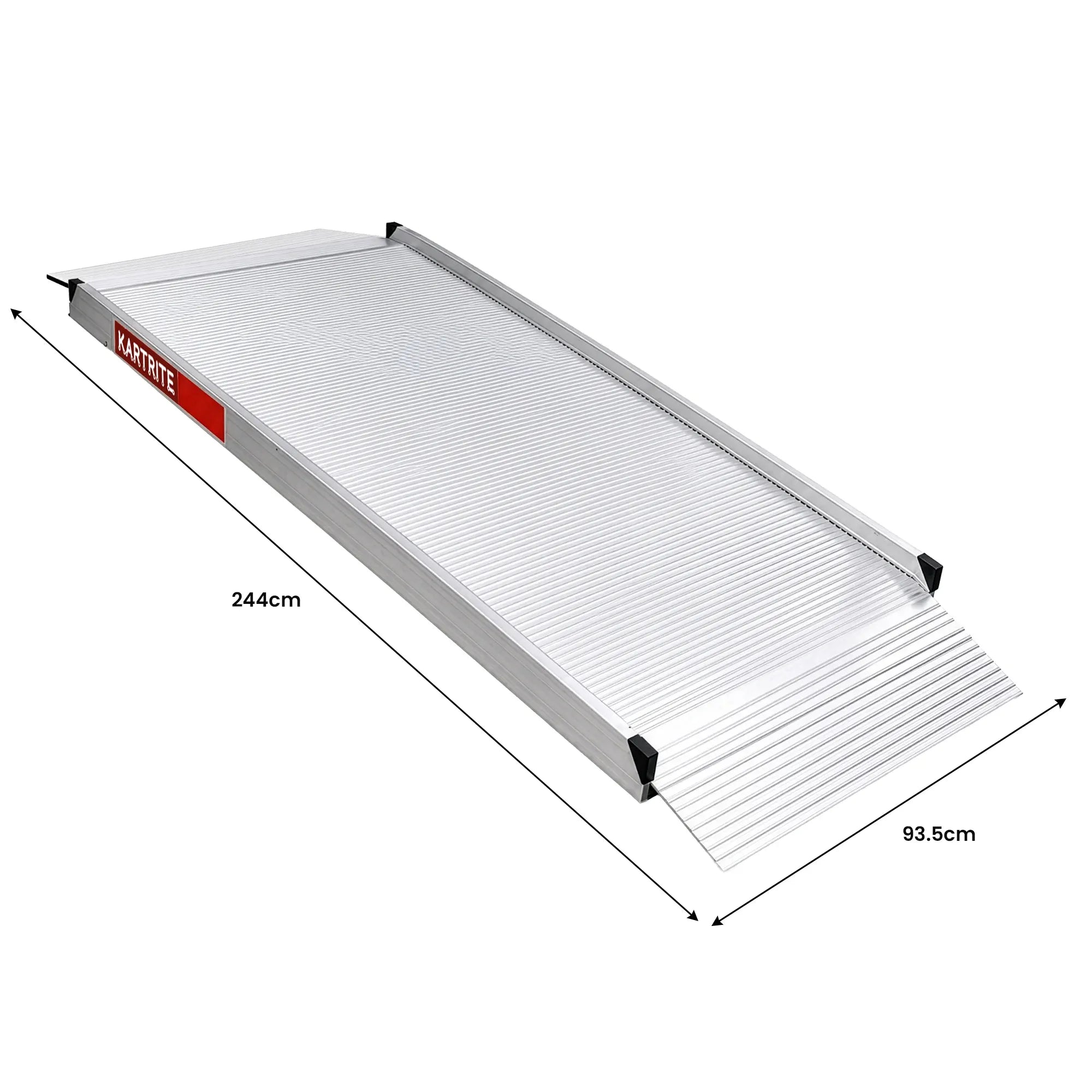 Kartrite 8ft Aluminium Wheelchair Ramp 380kg Capacity 93.5cm Width