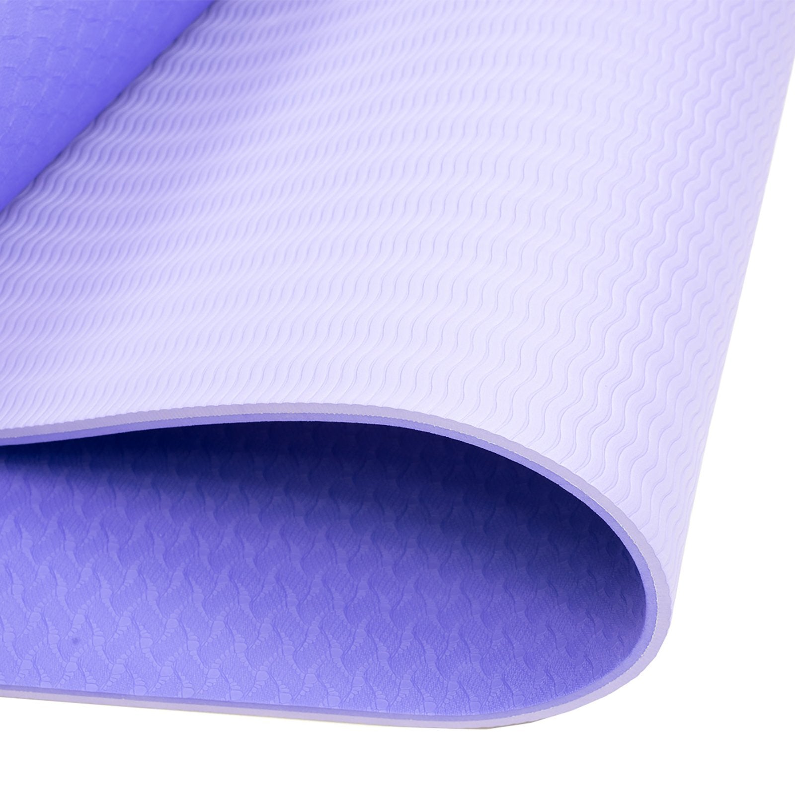 Powertrain 183cm Yoga Mat TPE Non-Slip 8mm Light Purple