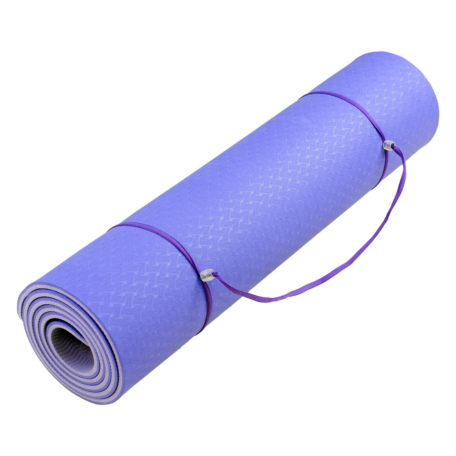 Powertrain 183cm Yoga Mat TPE Non-Slip 8mm Light Purple