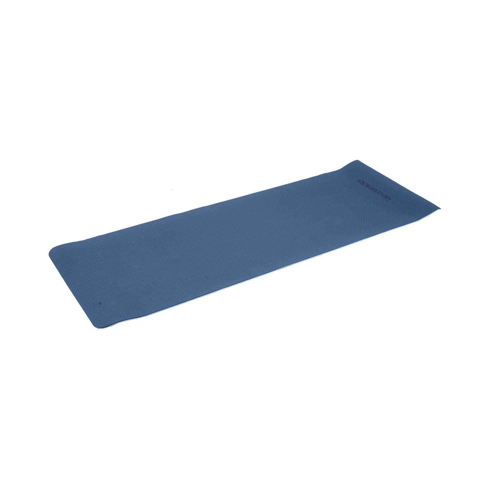 Eco-friendly 8mm TPE Yoga Mat, Non-slip, Dark Blue, Powertrain