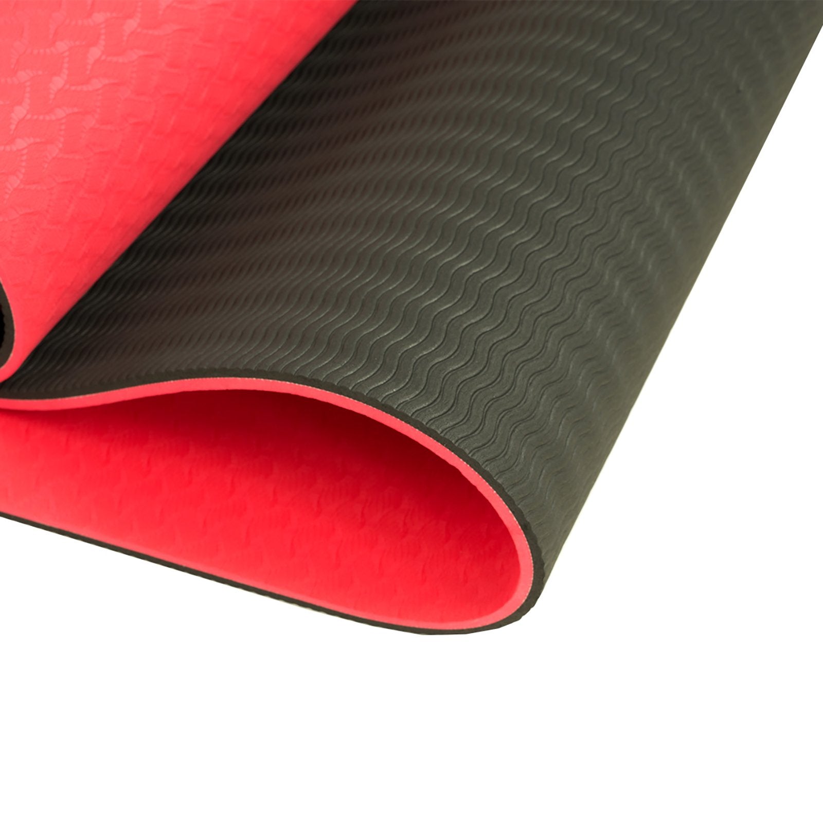 Powertrain 8mm Yoga Mat TPE Non-Slip Red