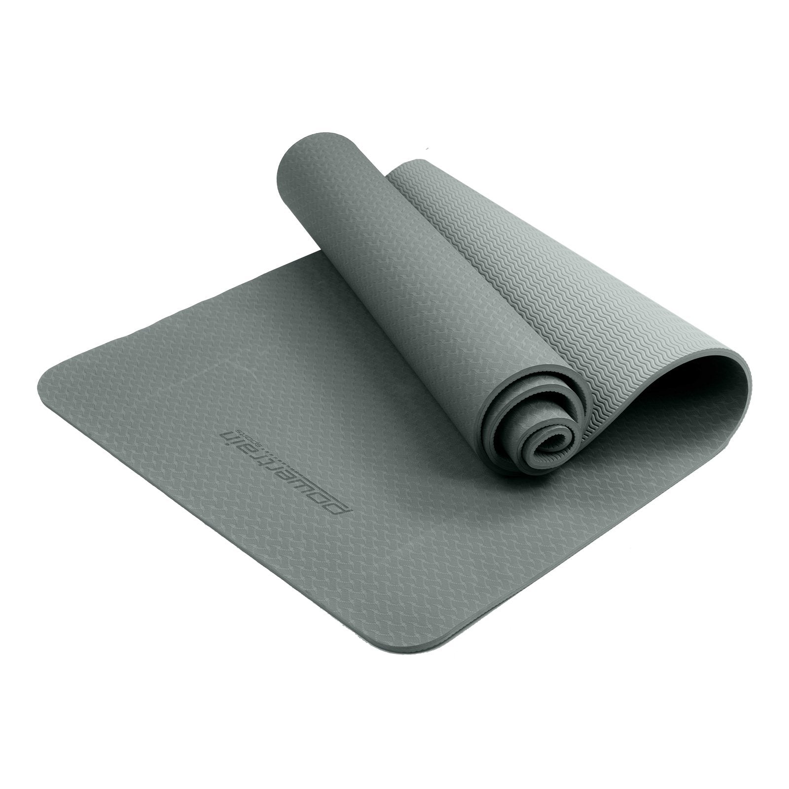 Eco-friendly Non-slip 6mm TPE Yoga Mat 183x61cm with Strap