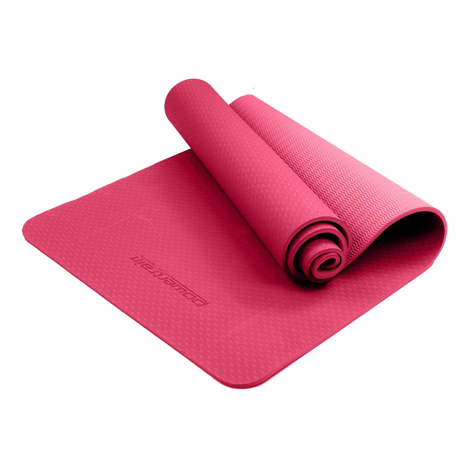 Eco-friendly 6mm Non-slip TPE Yoga Mat, Rose Pink - Powertrain