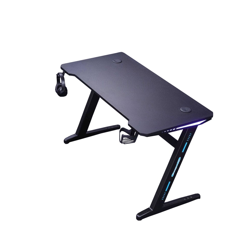 140cm RGB Gaming Desk, Ergonomic, Carbon Fiber Surface