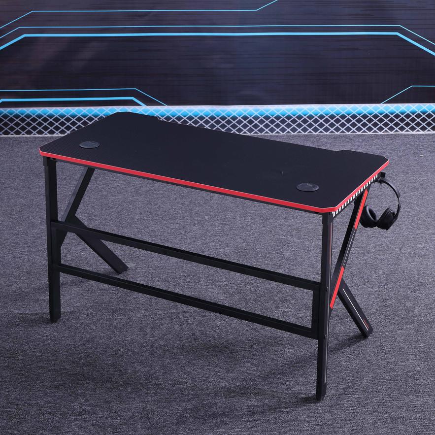 RGB Ergonomic Gaming Desk w/ Carbon Fiber Surface, 140cm