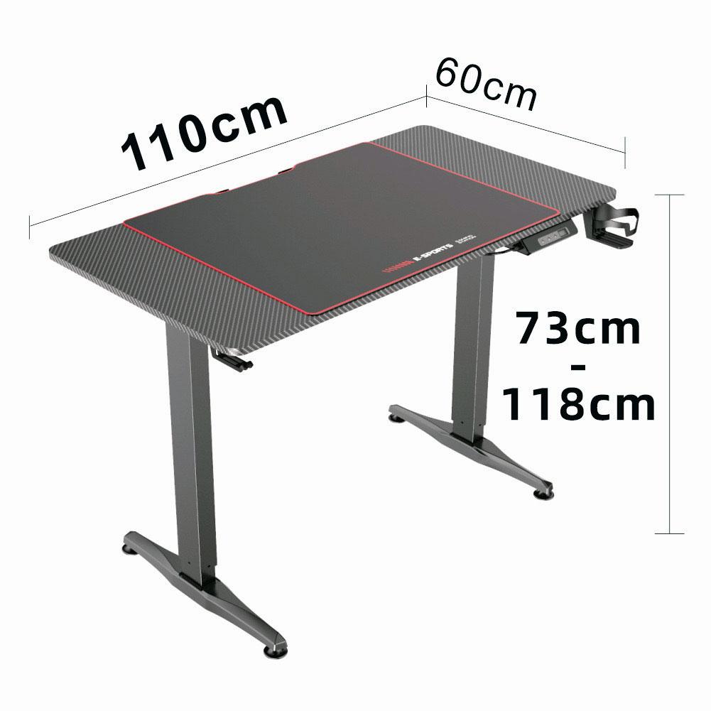 Ergonomic Height Adjustable Gaming Desk with Electric Lift