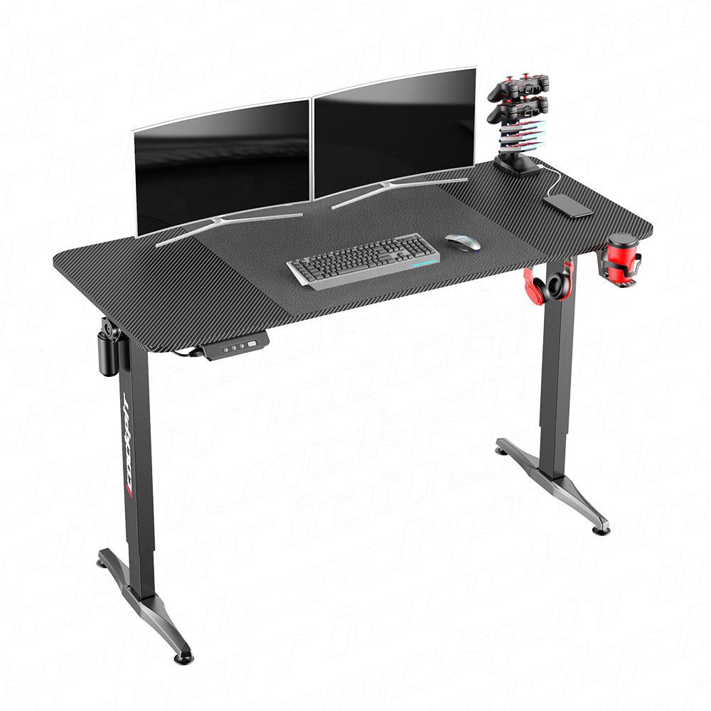 Ergonomic Height Adjustable Gaming Desk with Electric Lift