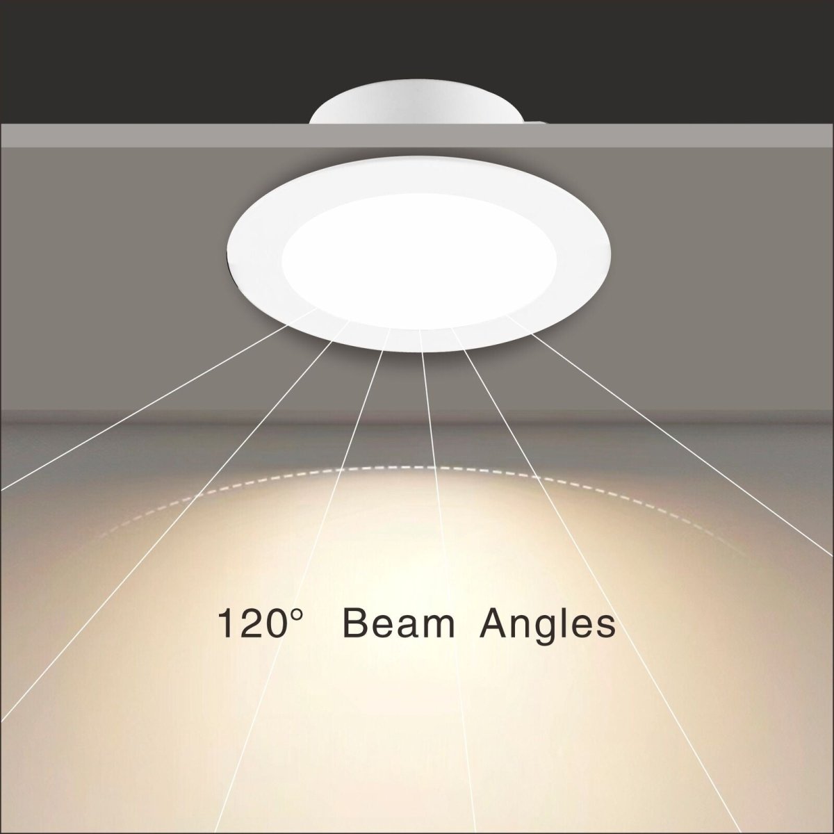 Ultra Slim Radar Sensor LED Downlight 90mm 10W Tri-Color