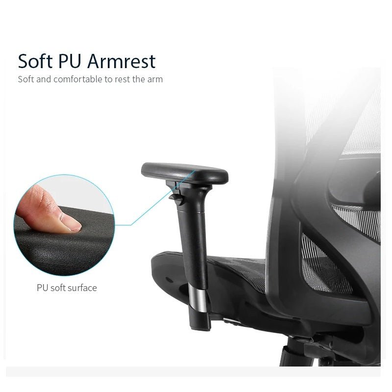 Ergonomic Mesh Office Chair with 3D Armrest & Lumbar Support by Sihoo