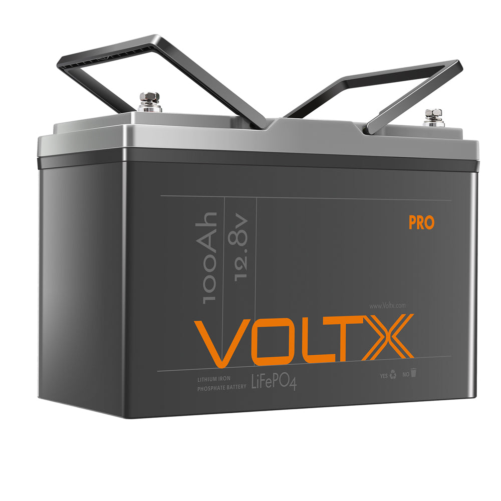 Lightweight 12V 100Ah Lithium Battery w/ BMS - VoltX