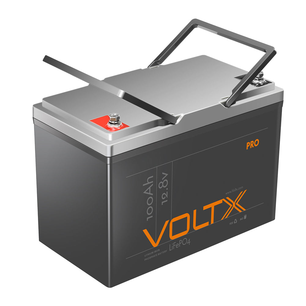 Lightweight 12V 100Ah Lithium Battery w/ BMS - VoltX