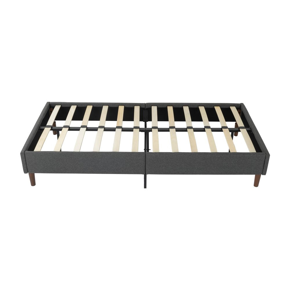 Bed Frame Mattress Foundation Dark Grey – Double