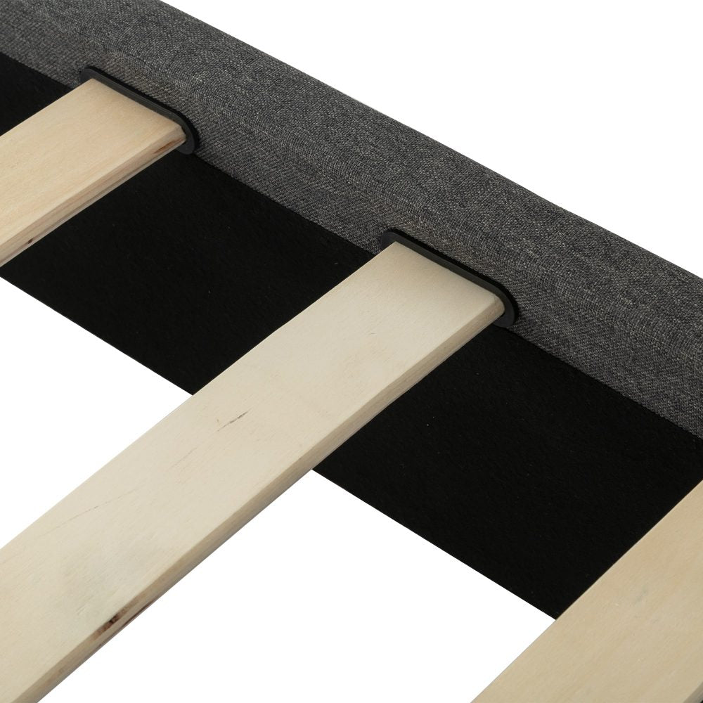 Bed Frame Mattress Foundation Dark Grey – Double