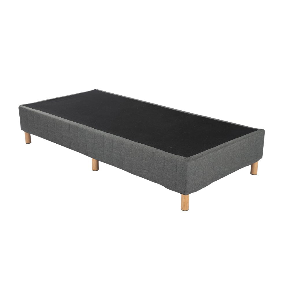 Metal Bedframe Mattress Foundation Dark Grey – Double